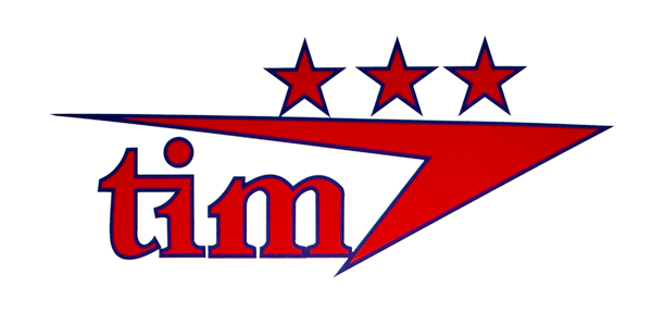 Duże logo pensjonatu Tim w Markach